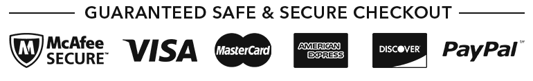 guaranteed safee & secure checkout